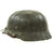 Original German WWII Named Army Heer M40 Chicken Wire Steel Helmet with Size 58 Liner - ET66 Original Items