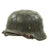 Original German WWII Named Army Heer M40 Chicken Wire Steel Helmet with Size 58 Liner - ET66 Original Items