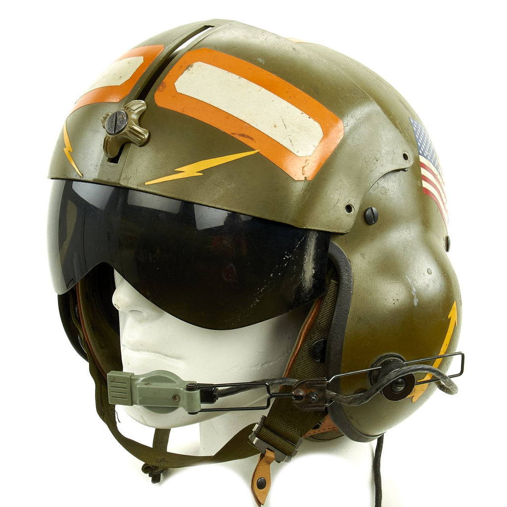 Original U.S. Vietnam War Personalized Helicopter Pilot Gentex SPH-4 Helmet - Collins Original Items