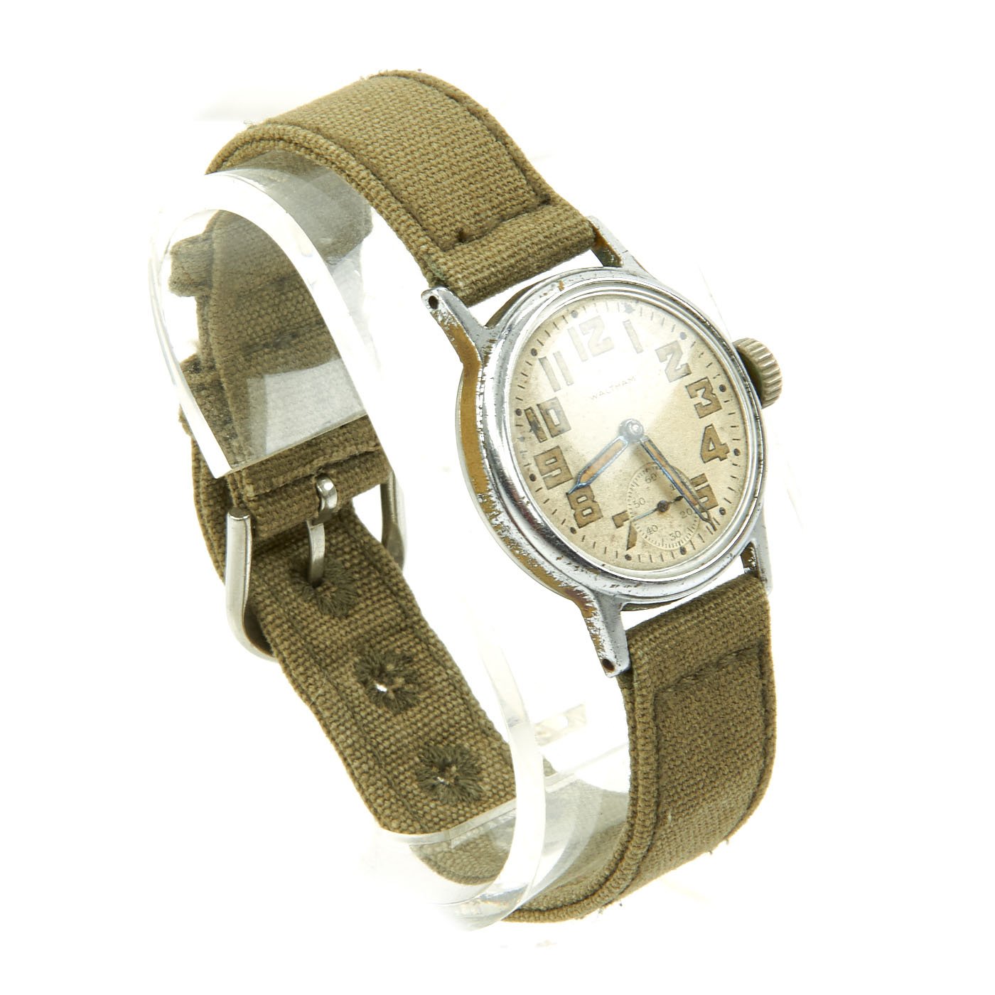 Original U.S. WWII 1942 Army 9-Jewel Wrist Watch by Waltham with