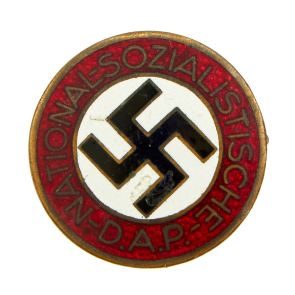 Original German WWII NSDAP Party Enamel Membership Badge Pin by Wilhel ...