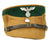 Original German WWII SA Stormtrooper Tan and Emerald Green Kepi from Gruppe Sachsen with RZM Tag Original Items