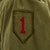 Original U.S. WWII 1st Infantry Div. 1943 M1 McCord Fixed Bale Helmet & M1943 Field Jacket  - The Big Red One Original Items