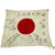 Original Japanese WWII Hand Painted Cloth Good Luck Flag - 29" x 34" Original Items