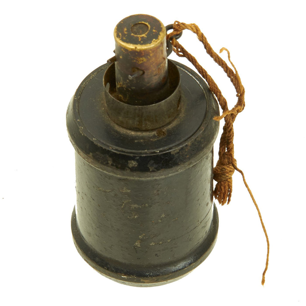 Original Japanese WWII Type 99 Hand Grenade with Fuse dated 1943 & Detonator - Inert Original Items