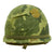 Original U.S. Vietnam War M1 Helmet with River Rat Patrol Boat Mitchell Maple Leaf Pattern Camouflage Cover Original Items