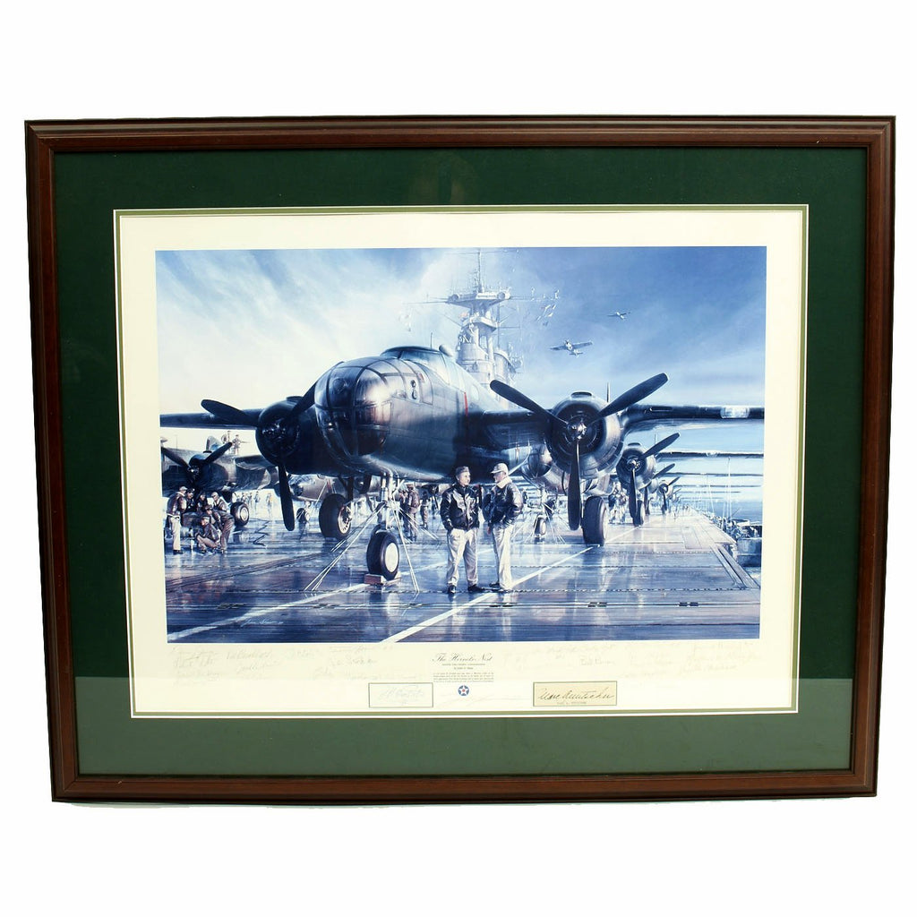 The Hornet's Nest By John Shaw Signed by 18 Doolittle Raiders Including General Doolittle and Admiral Mitscher - #14 of 25 Original Items