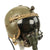 Original Cold War U.S. Air Force Gentex P-4A Flying Helmet with Type A-13 Leather Helmet and Oxygen Mask Original Items