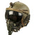 Original Cold War U.S. Air Force Gentex P-4A Flying Helmet with Type A-13 Leather Helmet and Oxygen Mask Original Items