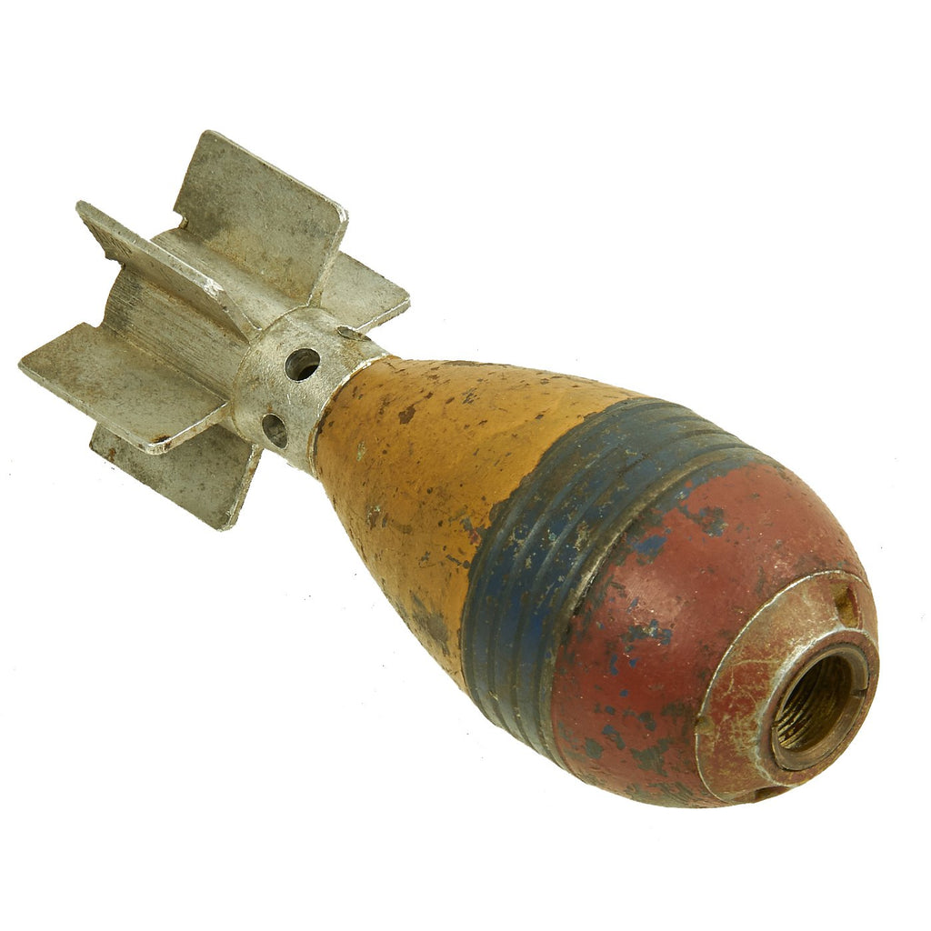 Original French WWII 1940 dated 50mm Mortar Round for Modèle 37 Light Infantry Mortar - Inert Original Items