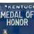 Original U.S. Medal of Honor State of Kentucky License Plate Original Items