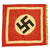 Original German WWII NSDAP National Socialist Podium Banner - 29" x 29" Original Items