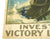 Original U.S. WWI Invest In the Victory Liberty Loan Poster Original Items