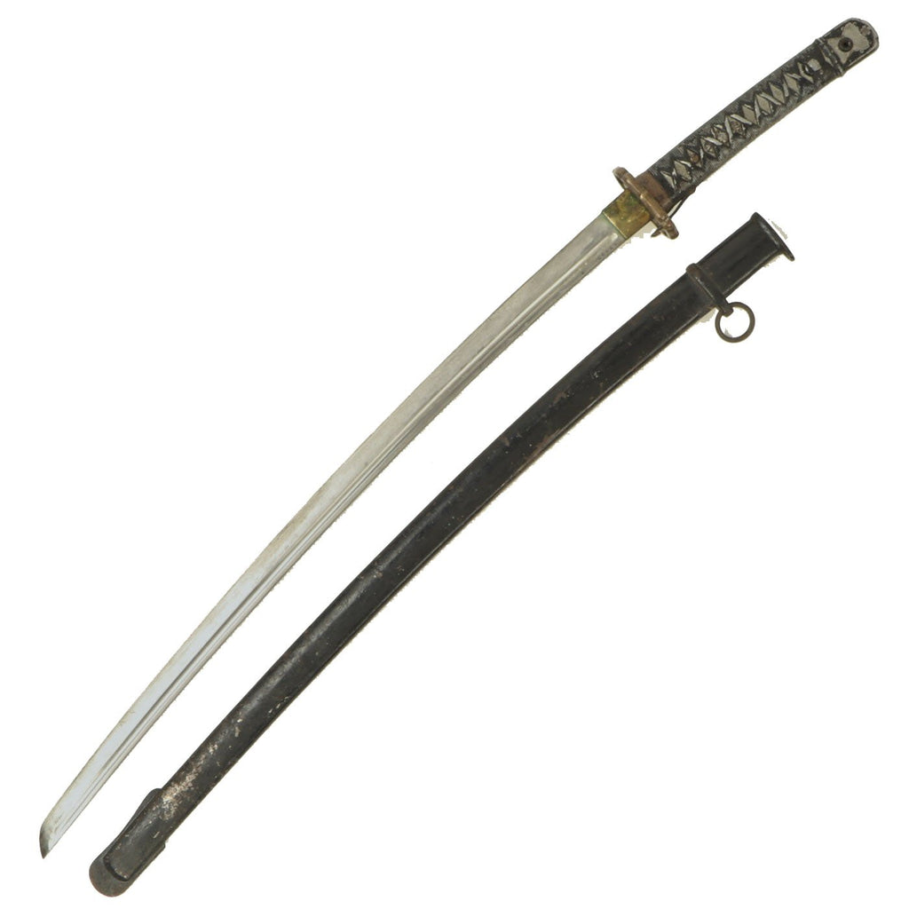 Original WWII Japanese Army Type 95 NCO Katana Sword with Matching Serial Number 95772 Original Items