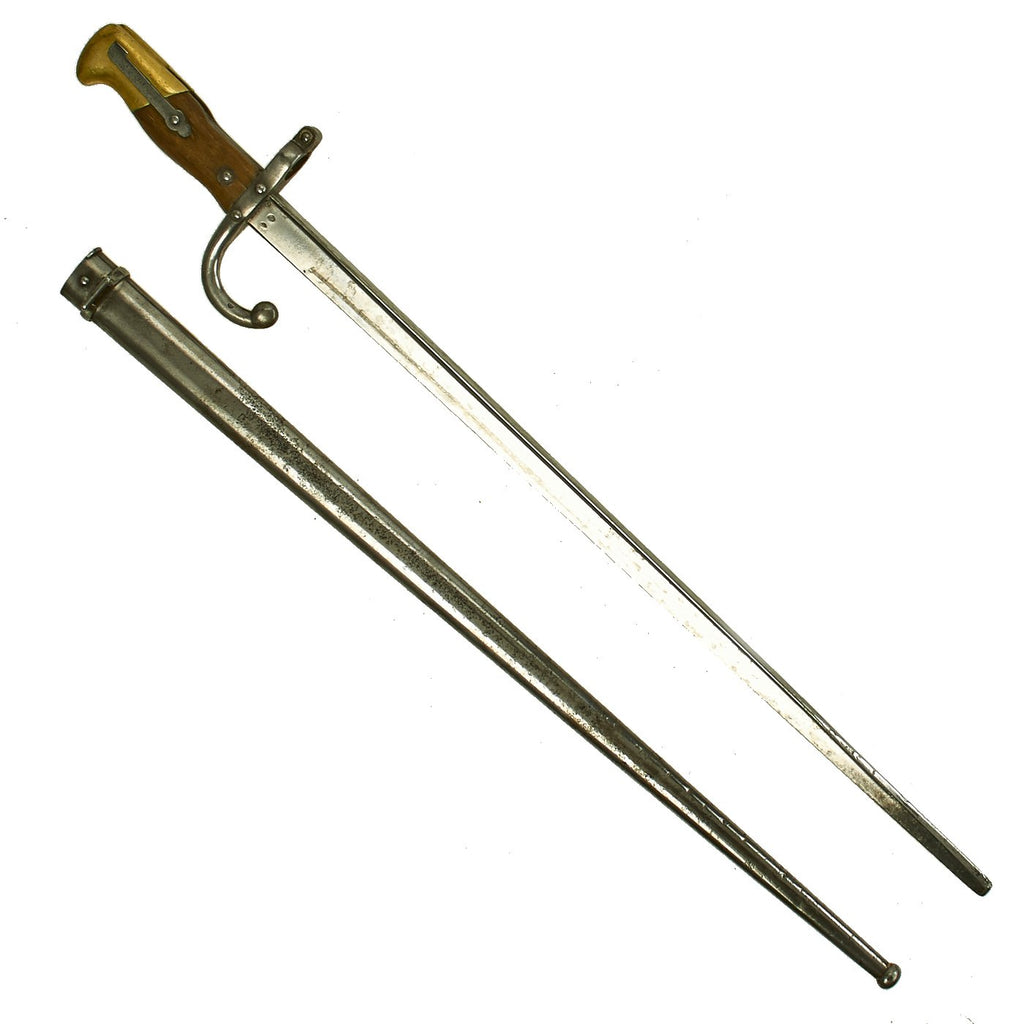 Original French M1874 Gras Bayonet by St. Étienne with Scabbard - dated 1879 Original Items