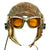 Original U.S. WWII Army Air Force Aviator Flight Helmet Set - AO Goggles, A-11 Helmet, Avionics Original Items