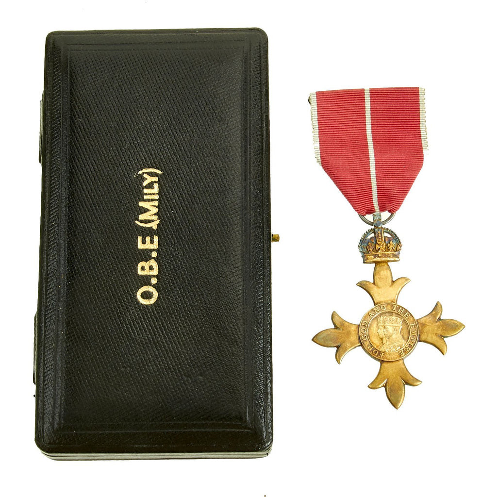 Original British WWII Cased Order of the British Empire 4th Class Military Medal - O.B.E. (MILY) Original Items