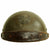 Original French WWII Model 1935 Tanker Armored Vehicle Helmet with Artillery Badge Original Items