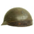 Original French WWII Model 1935 Tanker Armored Vehicle Helmet with Artillery Badge Original Items