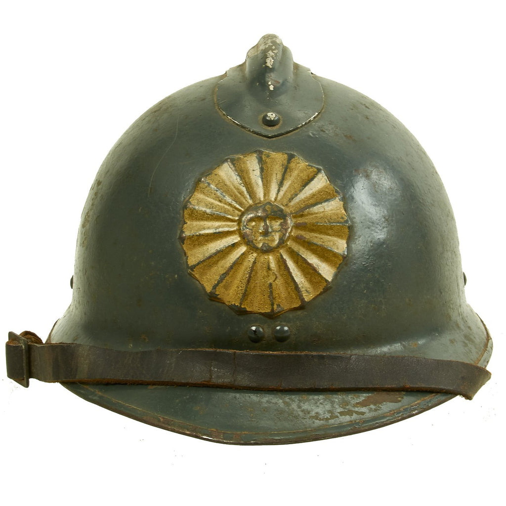 Original Peruvian Army Model 1934 Adrian Pattern Steel Helmet - Missing Liner Original Items