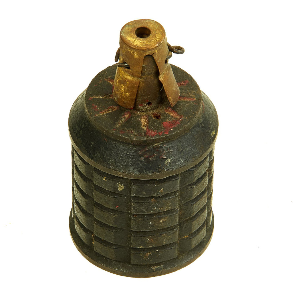 Original Japanese WWII Type 91 Inert Hand Fragmentation Grenade without Booster - dated 1940 Original Items