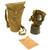 Original Italian WWII Type T.35 Rubber Gas Mask with Filter, Carry Bag, & Manual by Pirelli Original Items