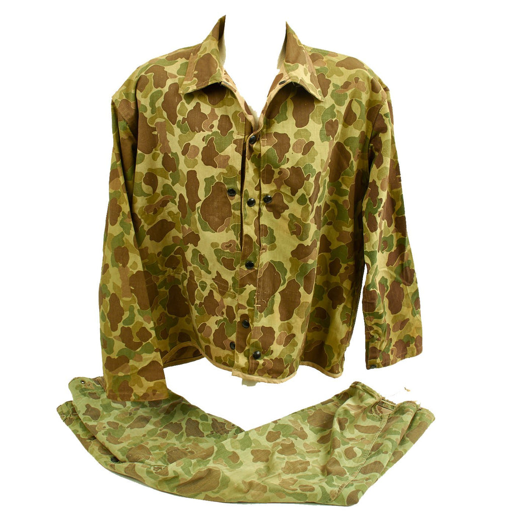 Original U.S. WWII USMC P44 Camouflage Pattern 1944 Utility Uniform Original Items