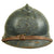 Original French WWI Model 1915 Adrian Helmet with RF Field Medical Personnel Badge Original Items