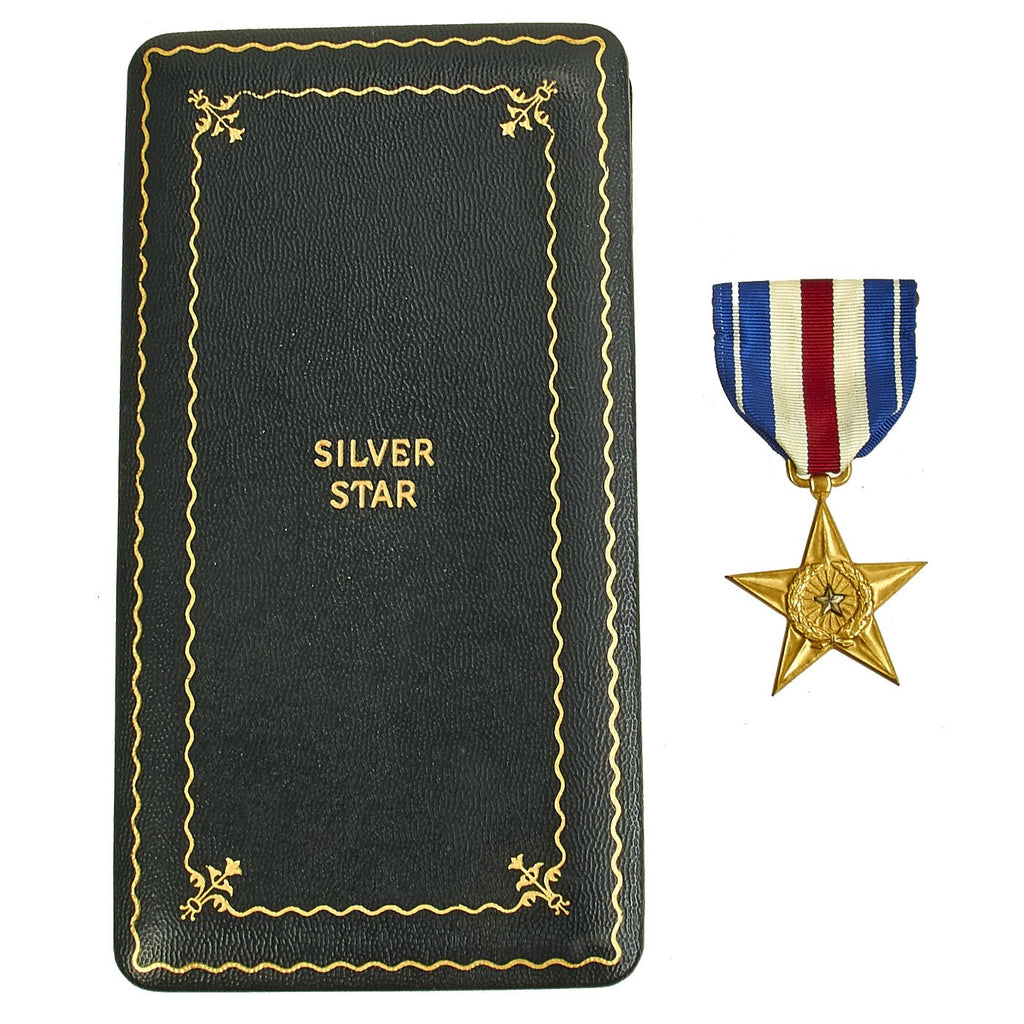 Original U.S. WWII Numbered Silver Star Medal in Case - 102380 Original Items