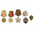 Original Soviet Russian WWII & Post War Medal & Insignia Grouping - 3 Medals w/ Ribbons & 3 Pins Original Items