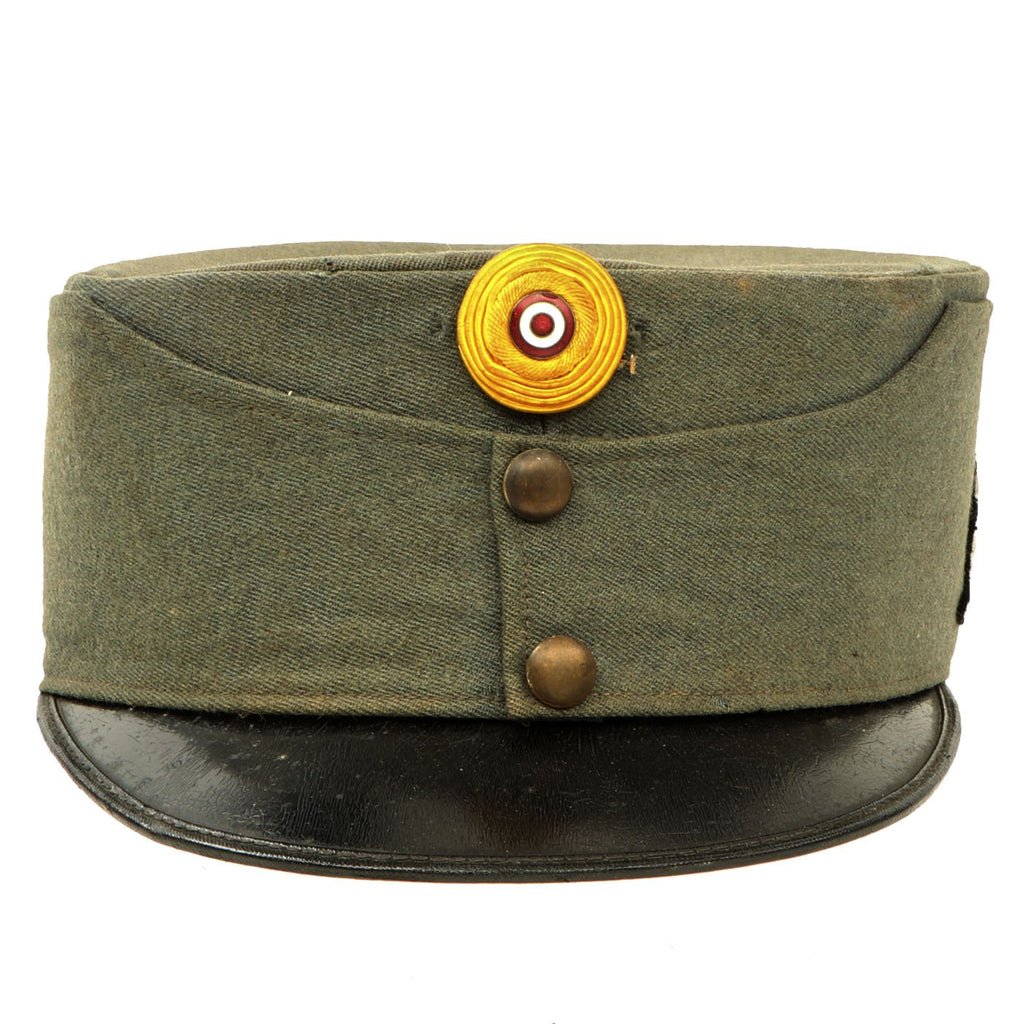 Original Austrian WWI Mountain Infantry Officer Kepi with Edelweiss Pin - Landesschützen Original Items