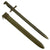 Original U.S. WWII M1942 Garand 16" Bayonet by Union Fork & Hoe with M3 Scabbard - dated 1942 Original Items