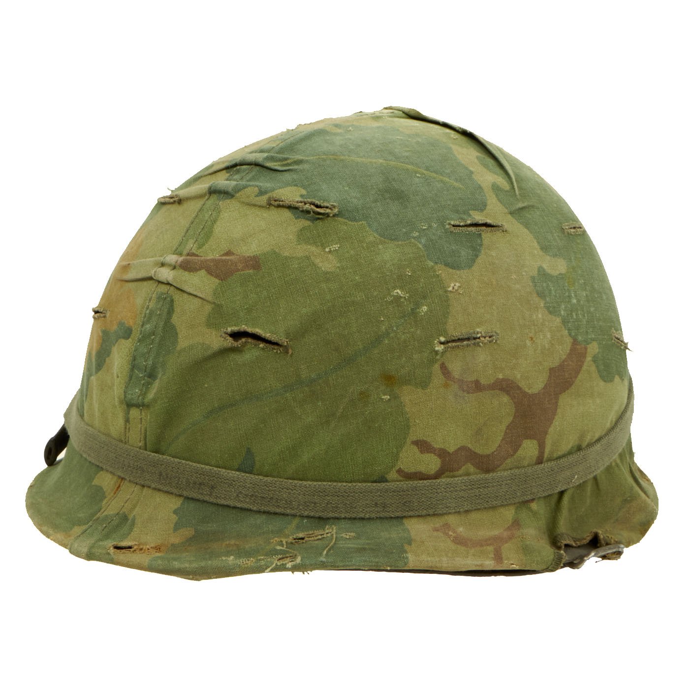 Original U.S. Vietnam M1 Helmet with USMC Camouflage Cover