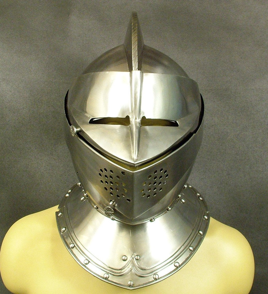 Knights Close Battle & Jousting Helmet Circa 1350-1500: Quality Reproduction New Made Items