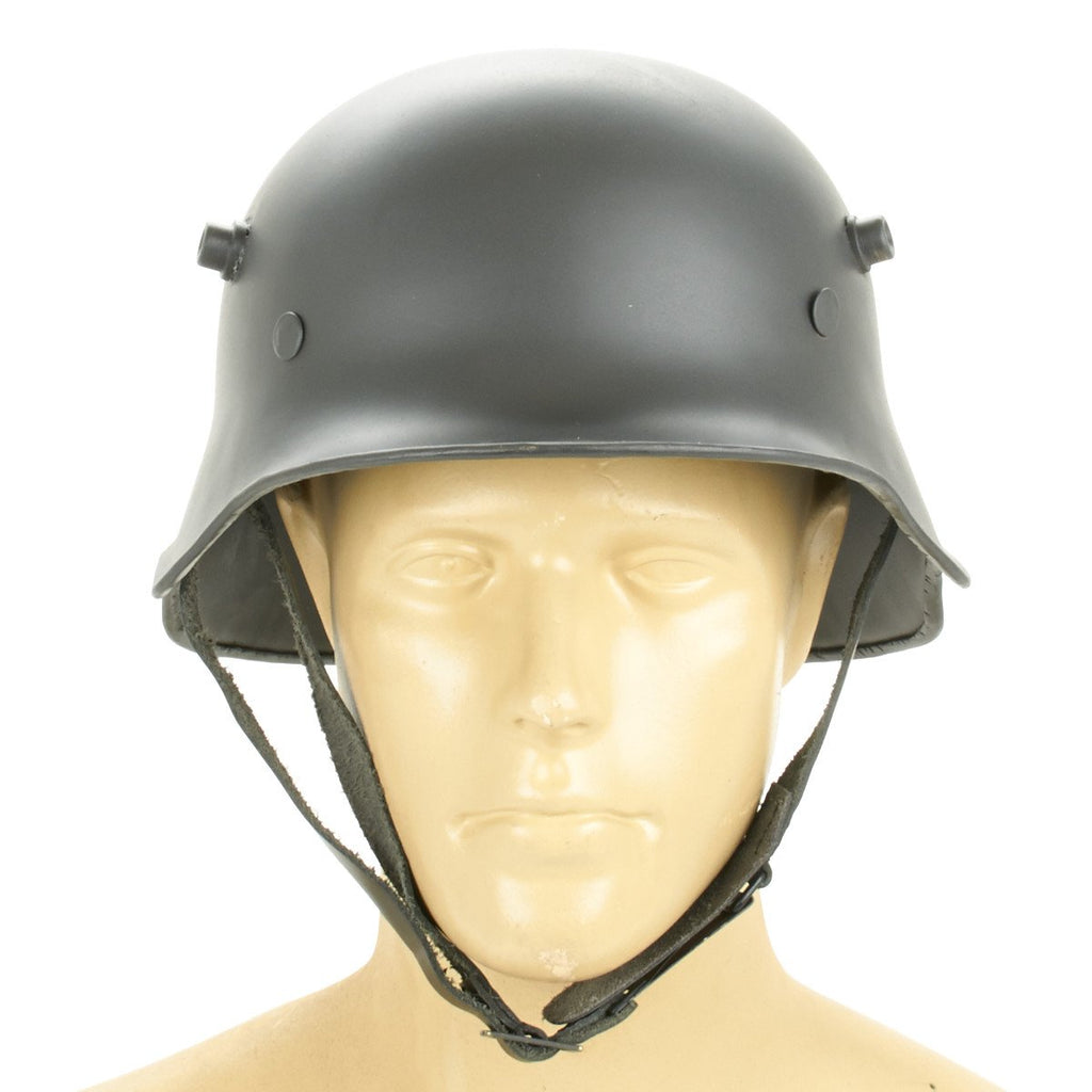 German WWI M18 Steel Ear Cut Out Helmet with Leather Liner ...