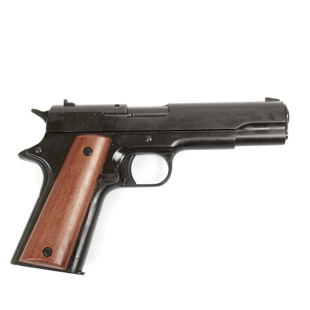 Nickel 1911 Blank Gun Replica