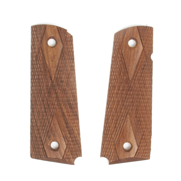 U.S. 1911 Colt Pistol Hardwood Diamond Checkered Grip Panel Set ...