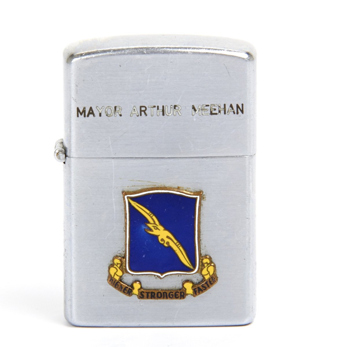 Original 1967 U.S. Vietnam War Era Zippo Style Lighter Strategic Air Command-  Named to Arthur Meehan – International Military Antiques