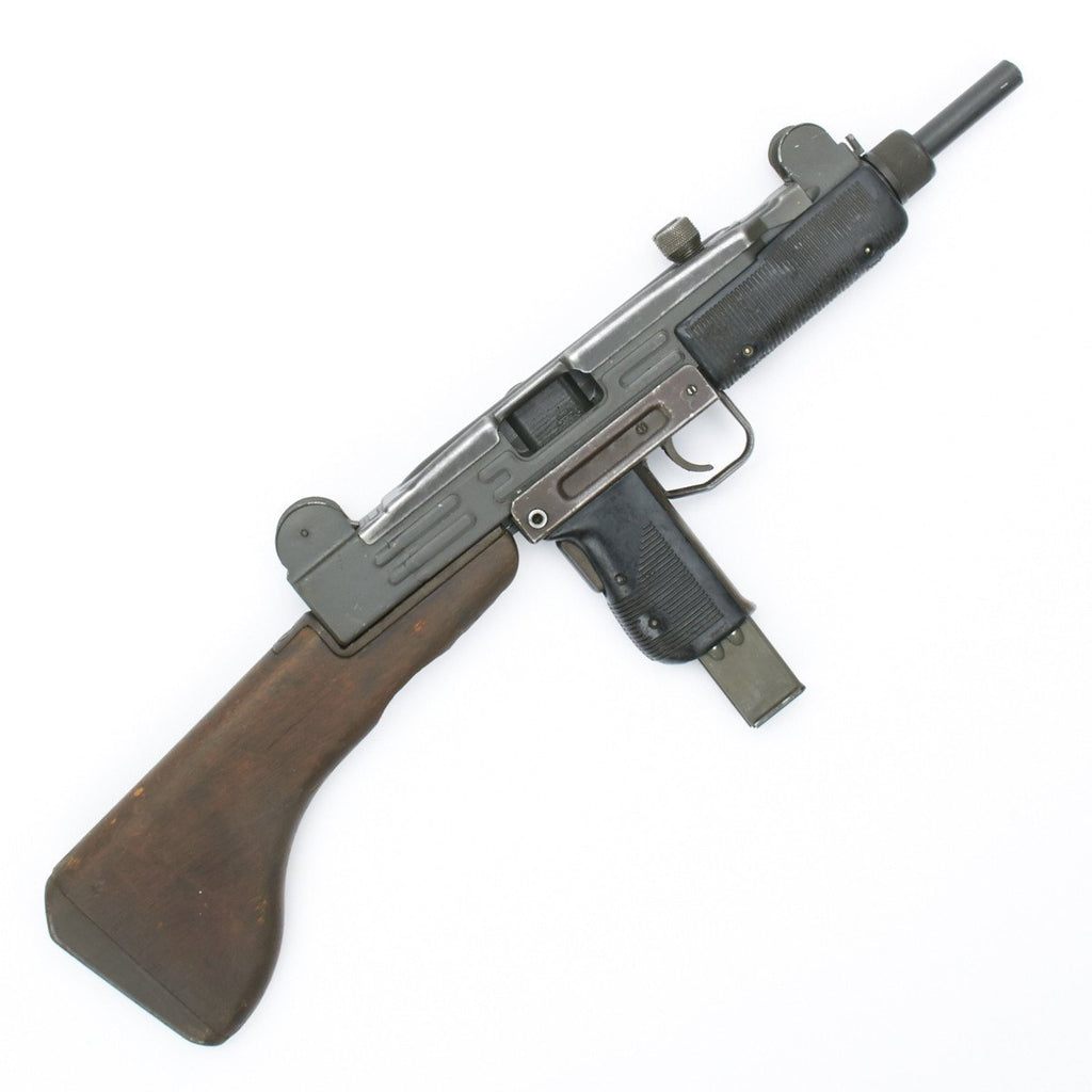 Original Israeli UZI Display Submachine Gun with Wood Stock Original Items