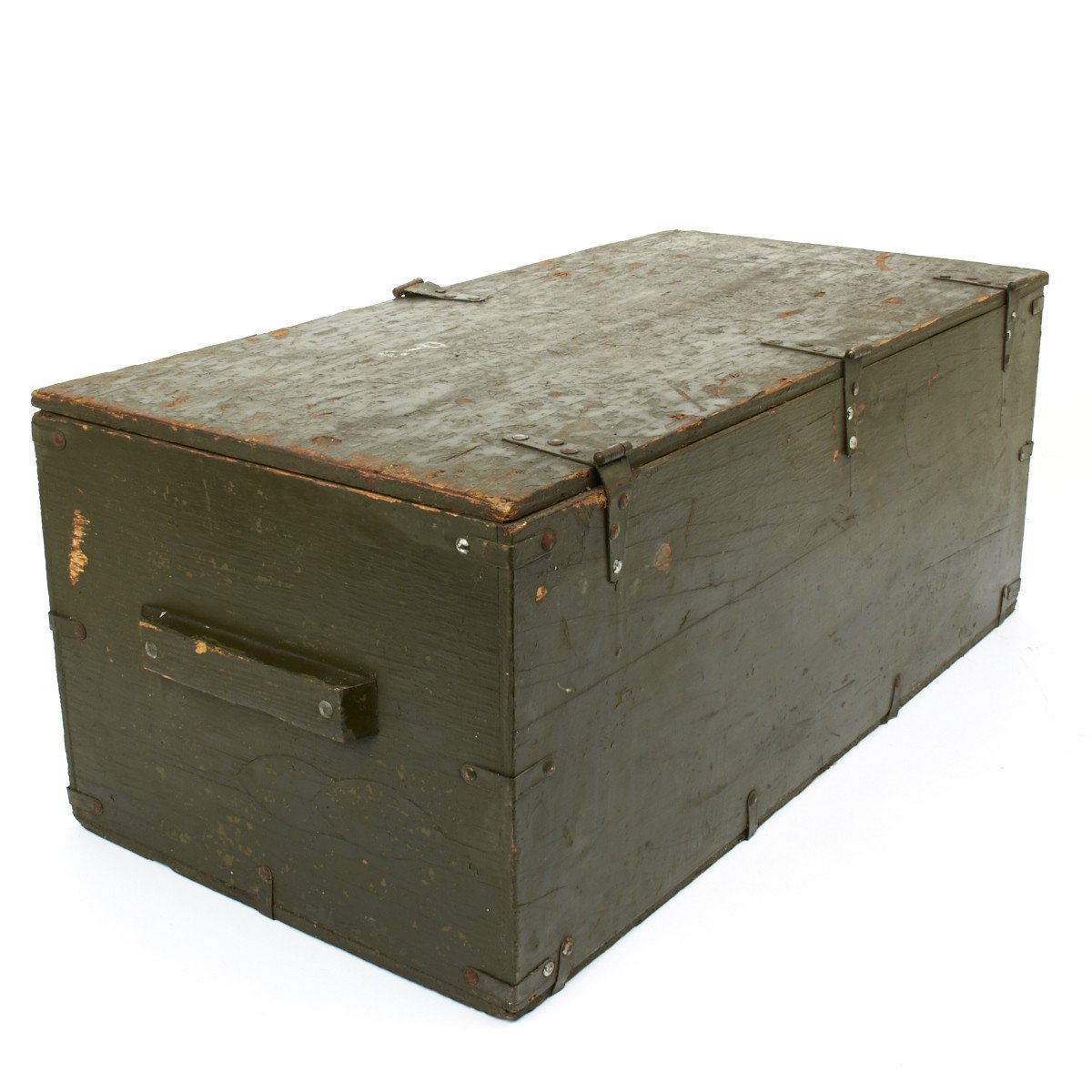 Vintage Foot Locker In Collectible Military Surplus Boxes & Chests