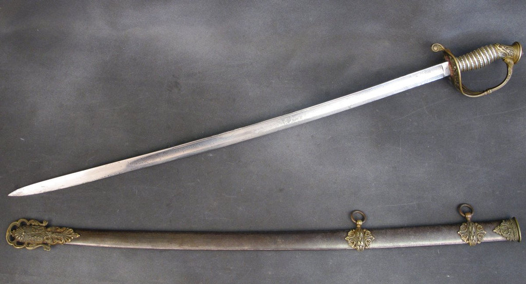 Original U.S. Civil War Silver Gripped Presentation Officer Sword Original Items