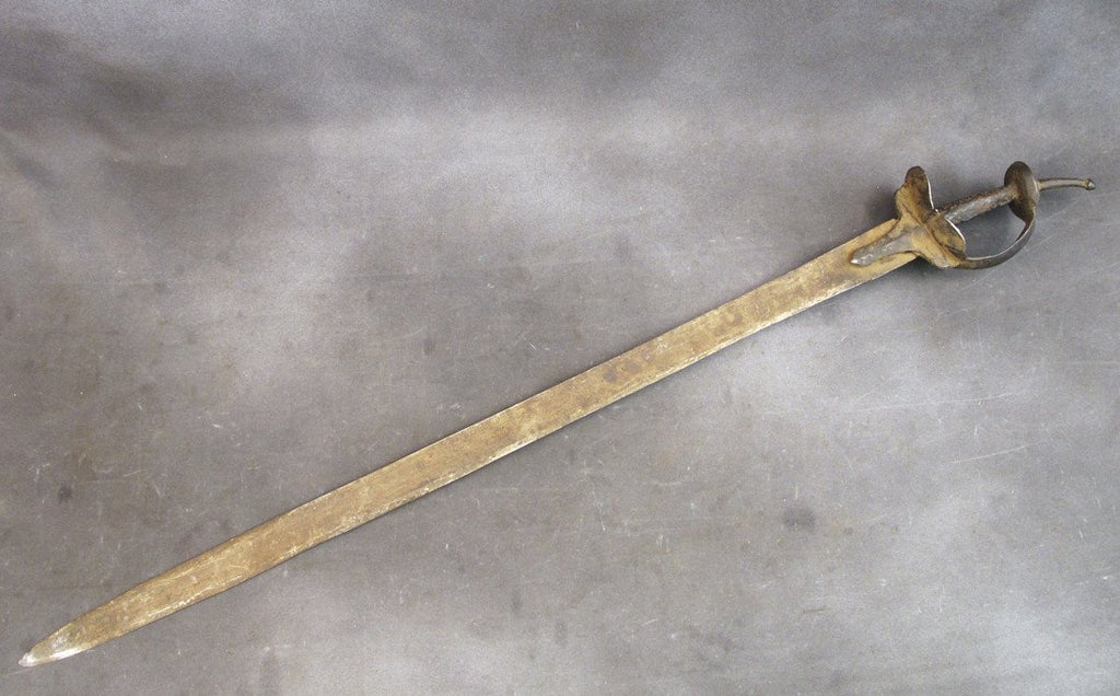 Original Ancient Indian 17th Century Khanda Battle Sword Original Items