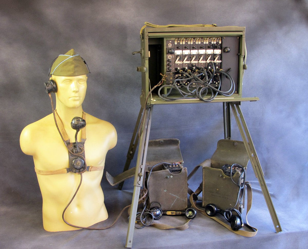 Original WWII US Army Signal Corps BD-71 Field Telephone Switchboard Set Original Items