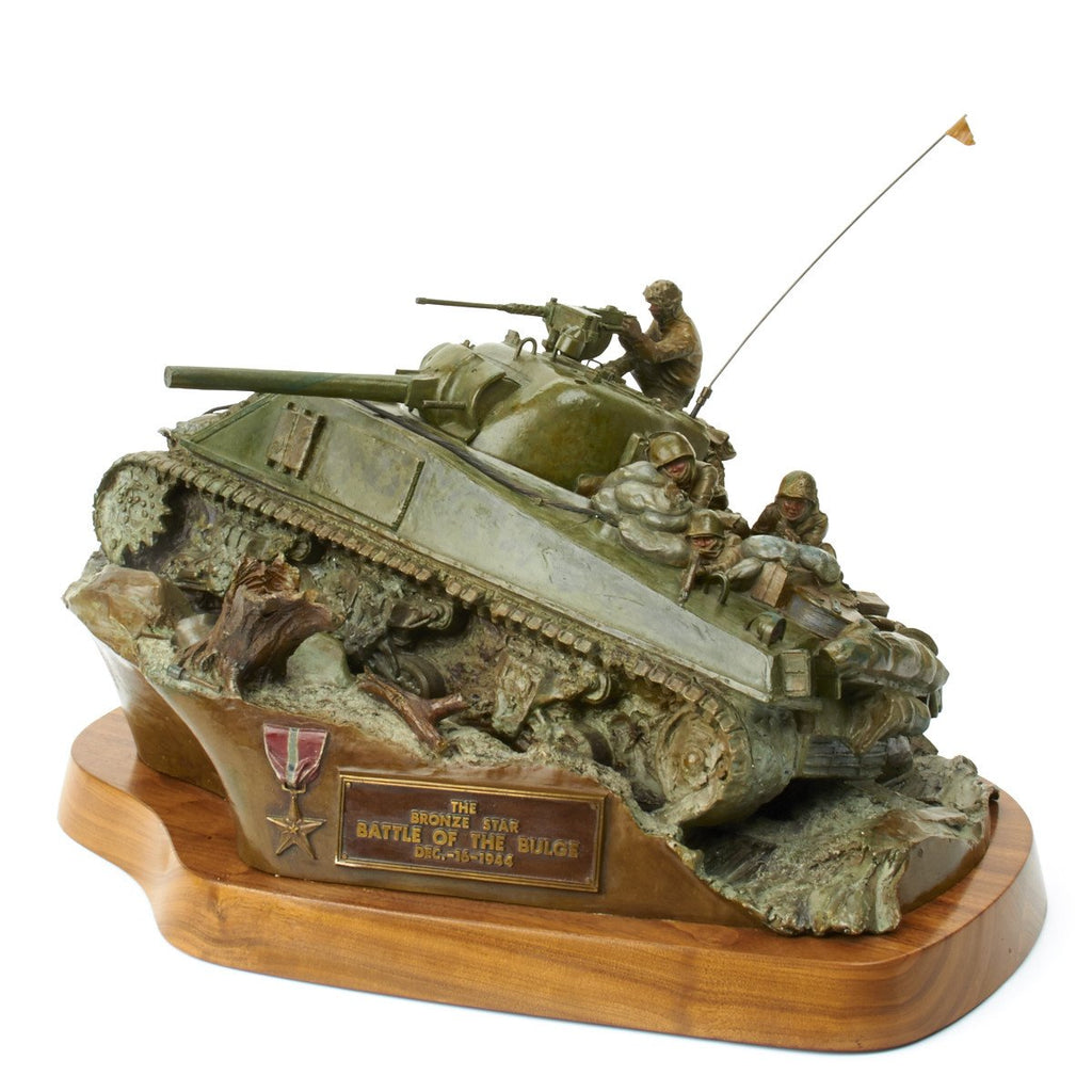 Original WWII Battle of the Bulge Bronze Sculpture by Ken Ottinger Original Items