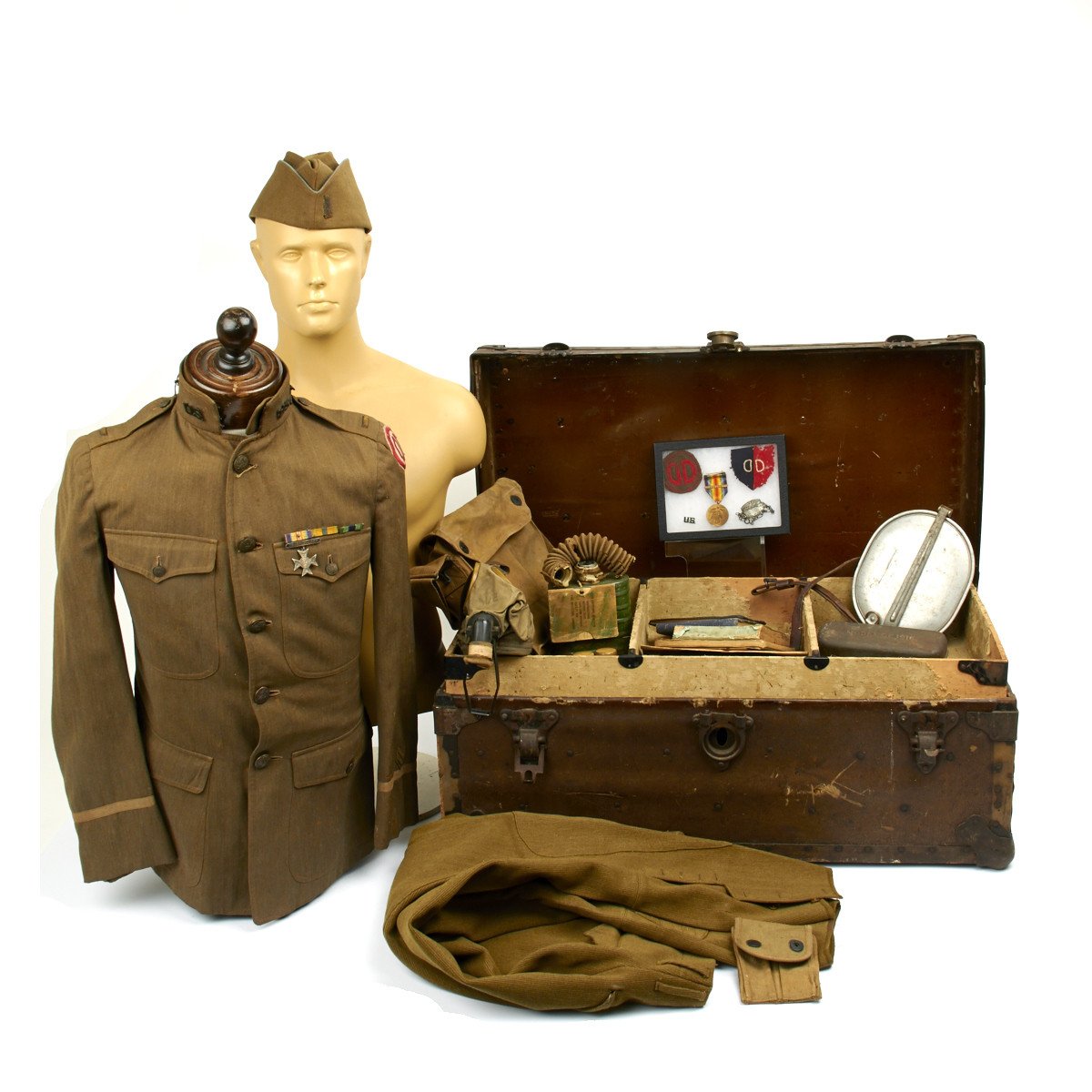1943 Auburn Academy WWII USA military foot locker box - Miscellaneous Items  - Danielsville, Pennsylvania, Facebook Marketplace