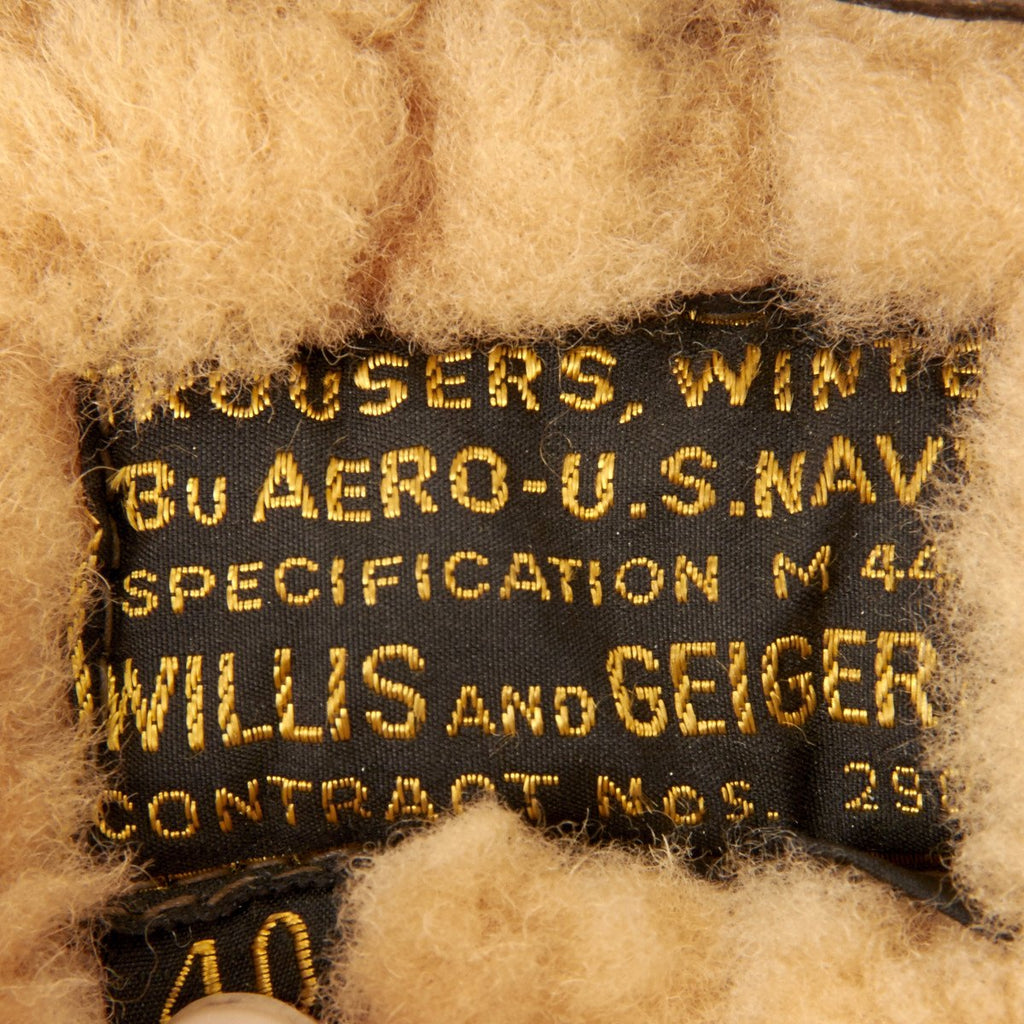 Original U.S. WWII Naval Aviator Sheepskin Winter Flight Uniform ...