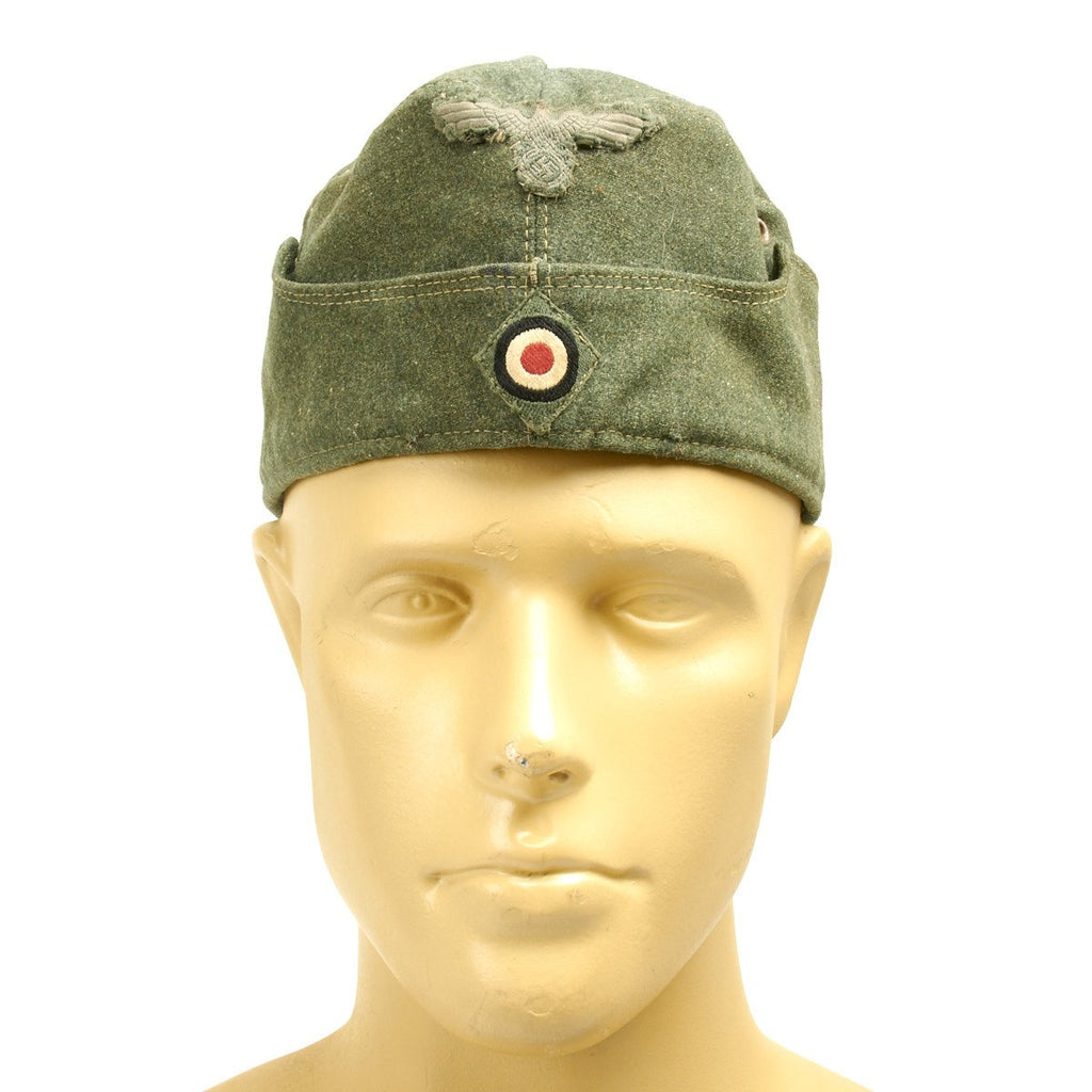 Original WWII German Heer M34 Overseas Cap - Dated 1941 Original Items