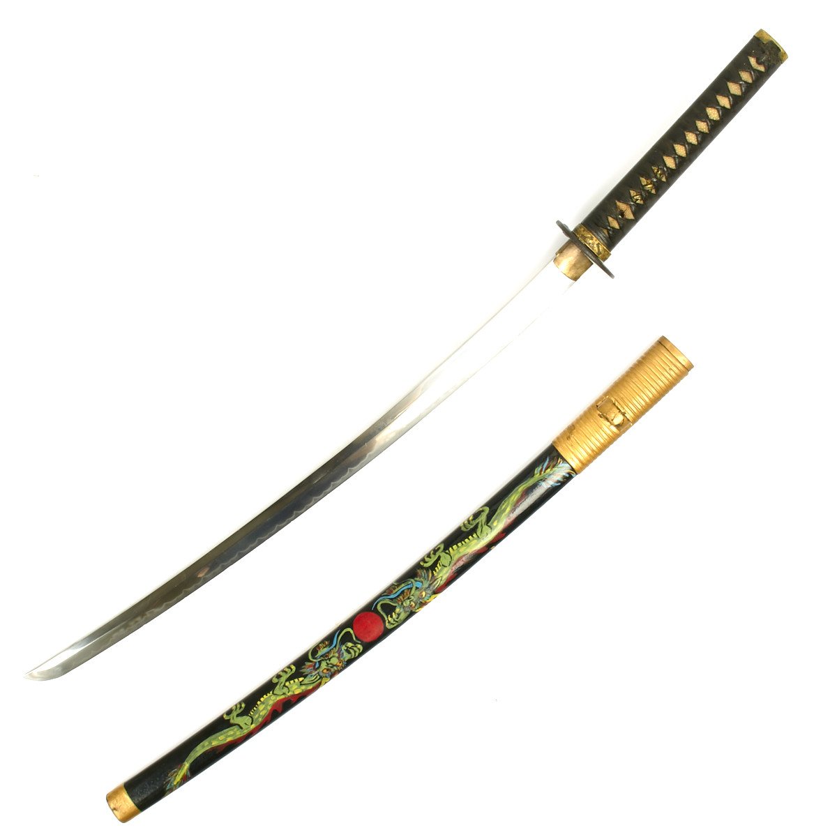 Vintage China Made Japanese Japan Souvenir Decorative Katana Sword w/ –  ANTIQUE & MILITARY FROM BLACKSWAN