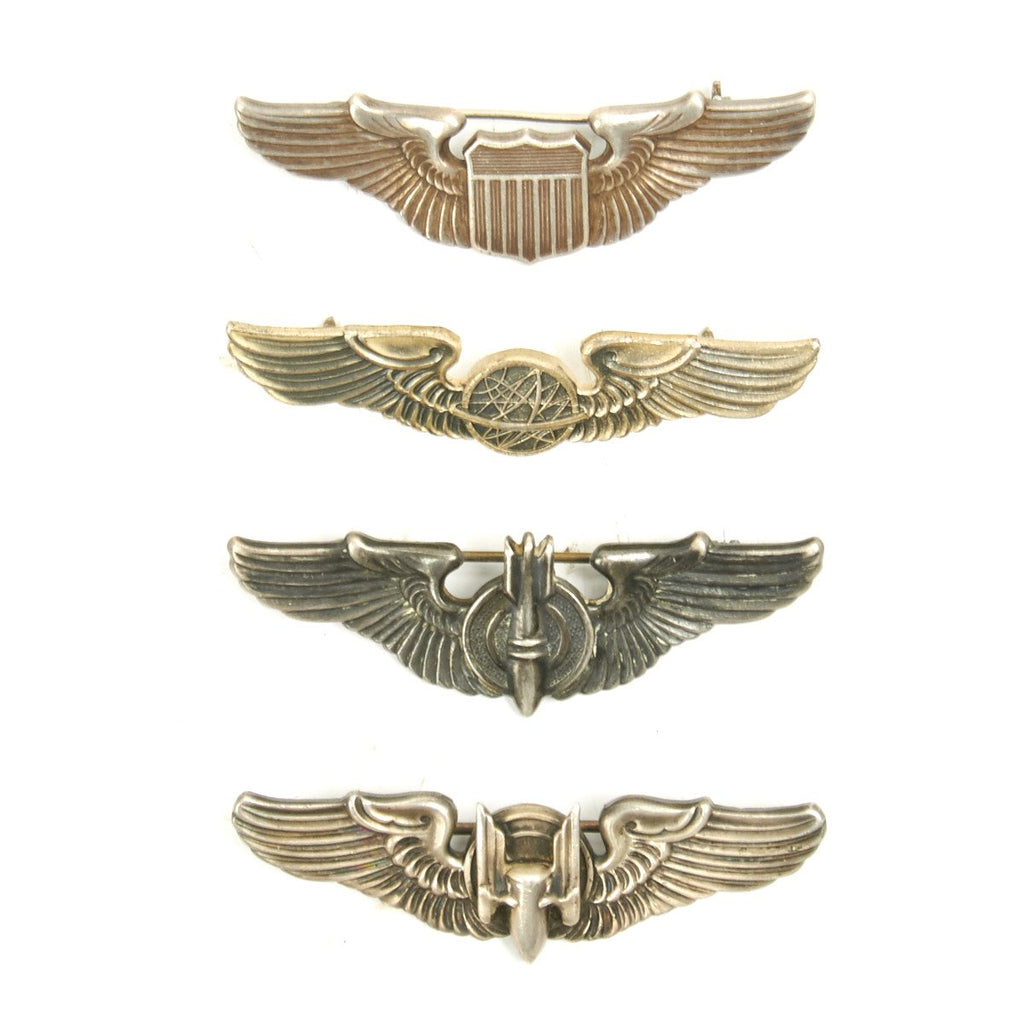 Original U.S. WWII Army Air Force USAAF Aviator Wing Set - Sterling Silver