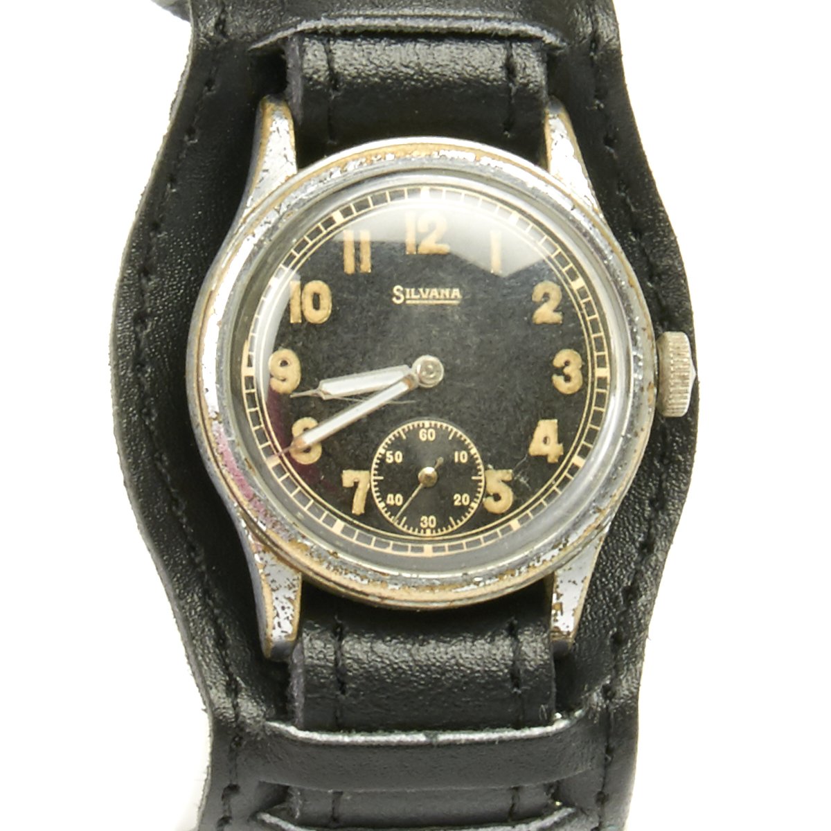 WW2 c.1940 Silvana Gents Military Watch | vintagewatchroom